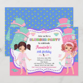 Uitnodiging voor Slumber-feestdag (Voorkant / Achterkant)