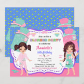 Uitnodiging voor Slumber-feestdag (Voorkant / Achterkant)