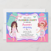 Uitnodiging voor Slumber-feestdag (Voorkant)