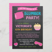 Uitnodiging voor Slumber Party / Uitnodiging voor  (Voorkant / Achterkant)