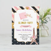 Uitnodiging voor slumvee van Parijs (Staand voorkant)