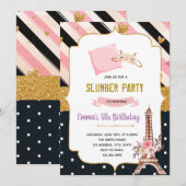 Uitnodiging voor slumvee van Parijs (Voorkant / Achterkant)