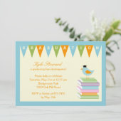 Uitnodiging voor Smart Birdie Graduation Party (Staand voorkant)