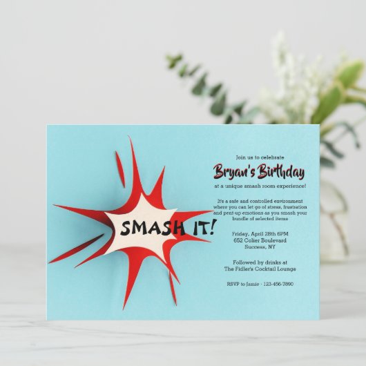 Uitnodiging voor Smash IT-therapie (Staand voorkant)