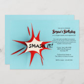 Uitnodiging voor Smash IT-therapie (Voorkant / Achterkant)