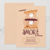 Uitnodiging voor Smores (Voorkant / Achterkant)