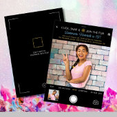 Uitnodiging voor snapshot-verjaardagsfoto