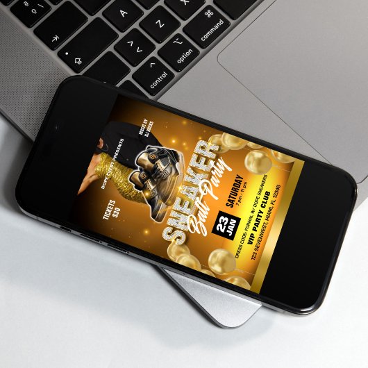 Uitnodiging voor Sneaker Bal Feest Flyer