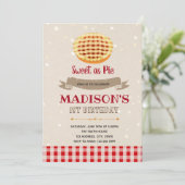 Uitnodiging voor snoepjesfeestje (Staand voorkant)