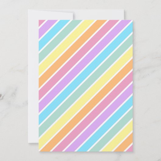 Uitnodiging voor Snow Cone Birthday (Achterkant)