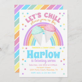 Uitnodiging voor Snow Cone Birthday