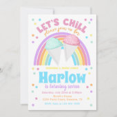 Uitnodiging voor Snow Cone Birthday (Voorkant)