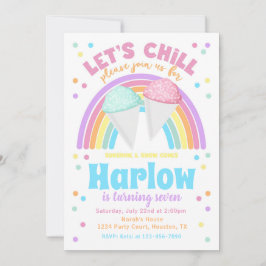 Uitnodiging voor Snow Cone Birthday