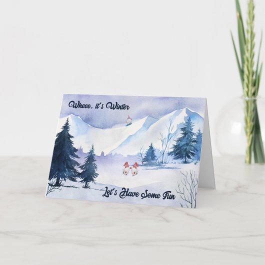 Uitnodiging voor snowboard & ijsSkating Weekend (Voorkant)