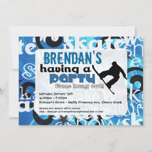Uitnodiging voor Snowboard Party