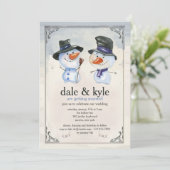 Uitnodiging voor Snowman Fellows (Staand voorkant)