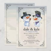 Uitnodiging voor Snowman Fellows (Voorkant / Achterkant)