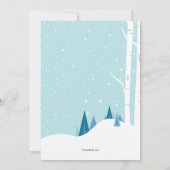 Uitnodiging voor Snowy Day (Achterkant)