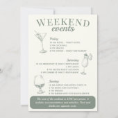 Uitnodiging voor sociale cocktailactiviteiten voor (Achterkant)