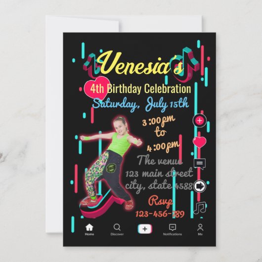 Uitnodiging voor sociale media (Voorkant)