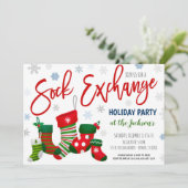 Uitnodiging voor Socket Exchange-kerstfeestdagen (Staand voorkant)