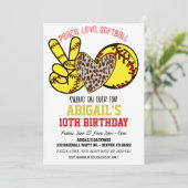 Uitnodiging voor Softbal met Vrede en Liefde (Staand voorkant)