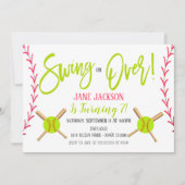 Uitnodiging voor Softball Party (Voorkant)