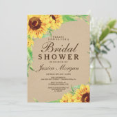 Uitnodiging voor soonbloem (Staand voorkant)