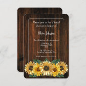 Uitnodiging voor soonbloem (Voorkant / Achterkant)