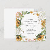 Uitnodiging voor soonbloem (Voorkant / Achterkant)