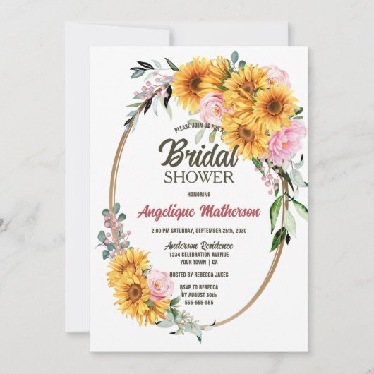 Uitnodiging voor soonbloem (Voorkant)