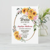 Uitnodiging voor soonbloem (Staand voorkant)