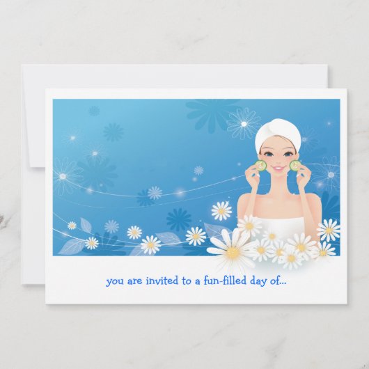 Uitnodiging voor Spa Breeze verjaardagsfeestje (Voorkant)