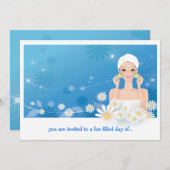 Uitnodiging voor Spa Breeze verjaardagsfeestje (Voorkant / Achterkant)