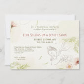 Uitnodiging voor Spa en Schoonheid (Voorkant)