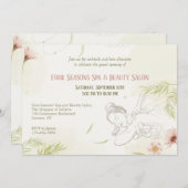 Uitnodiging voor Spa en Schoonheid (Voorkant / Achterkant)