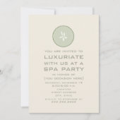 Uitnodiging voor Spa-feestje - Komkommer (Voorkant)