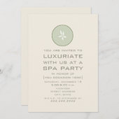 Uitnodiging voor Spa-feestje - Komkommer (Voorkant / Achterkant)