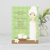 Uitnodiging voor Spa-partij (Staand voorkant)