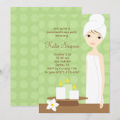 Uitnodiging voor Spa-partij (Voorkant / Achterkant)