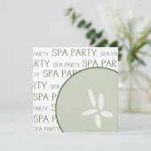 Uitnodiging voor Spa-partij (Staand voorkant)