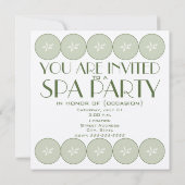 Uitnodiging voor Spa-partij (Achterkant)
