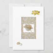 Uitnodiging voor Spaanse bruiloft "Gold Bands & Co (Voorkant)