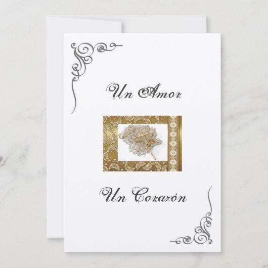 Uitnodiging voor Spaanse bruiloft "Wedding Lasso" (Voorkant)