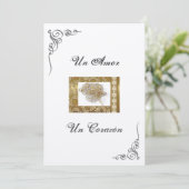 Uitnodiging voor Spaanse bruiloft "Wedding Lasso" (Staand voorkant)