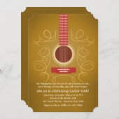 Uitnodiging voor Spaanse gitaar (Voorkant / Achterkant)