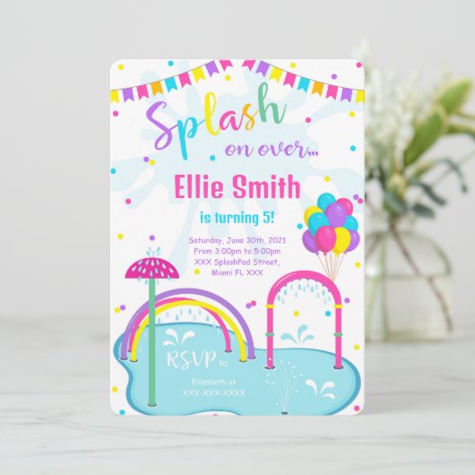 Uitnodiging voor Spatwaterplaats (Staand voorkant)