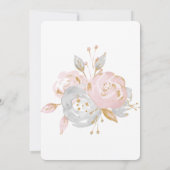 Uitnodiging voor speciale bunny First Birthday (Achterkant)