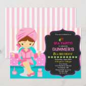 Uitnodiging voor speciale feestdagen Glamor make k (Voorkant / Achterkant)