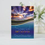 Uitnodiging voor speciale feestelijke bijeenkomst  (Staand voorkant)